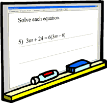 Project questions onto the board